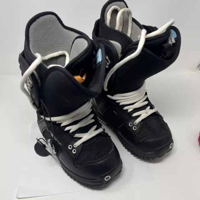 Burton Womens Freestyle Black All-Mountain Lace Up Snowboard Boots - Size US 5