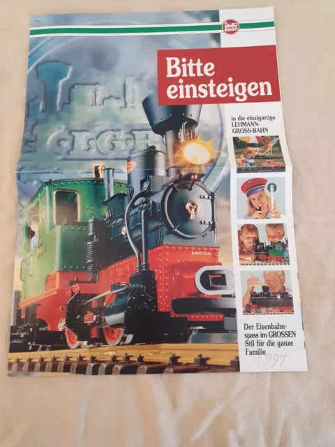 LGB Lehmann "Bitte einsteigen", Faltblatt / Broschüre von 1997