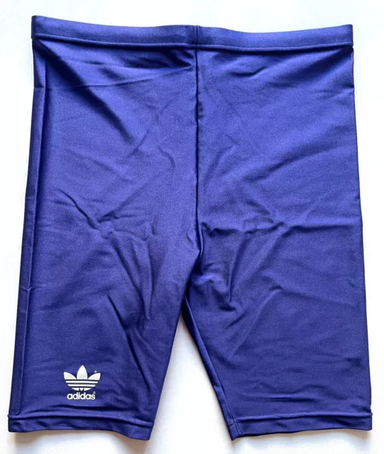 Vintage 90er Adidas Lycra / Spandex Glanz Radlerhose / Shorts Gr. 6 (L)