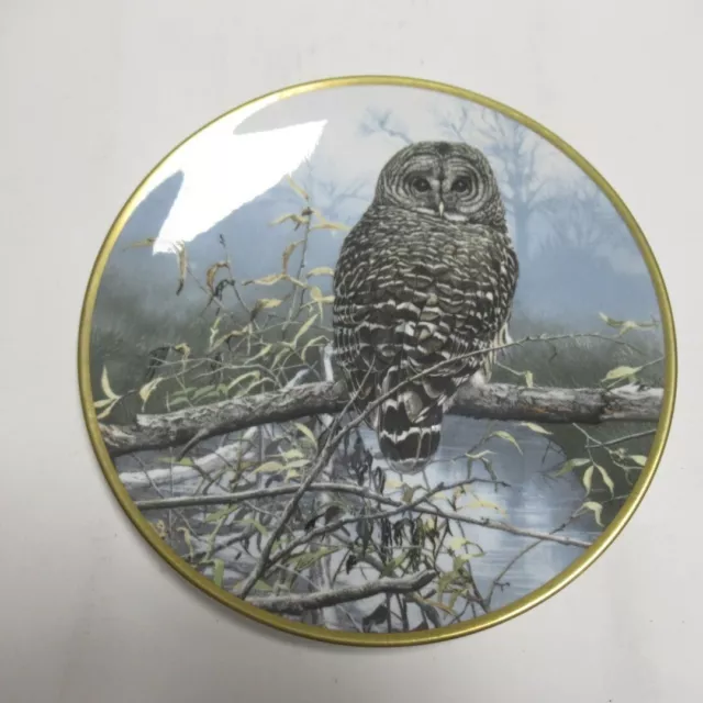 Spode - The Hamilton Collection: Noble Owls Of America Plate - Autumn Mist