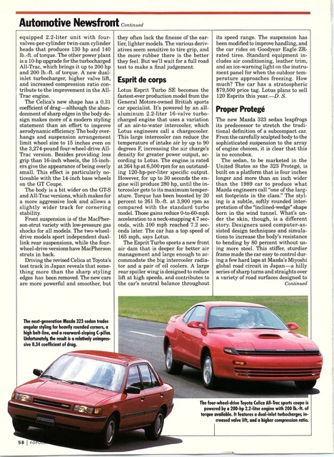 1989 Print ad Toyota Celica/1957 Chevy Bel-Air Die-Cast Replica