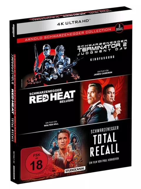RED HEAT / TOTAL RECALL / TERMINATOR 2 *Schwarzenegger* 4K UHD / NEW RB Blu Ray