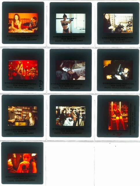Lot 10 ektas slides originals  Virginie Despentes Coralie Trinh Thi