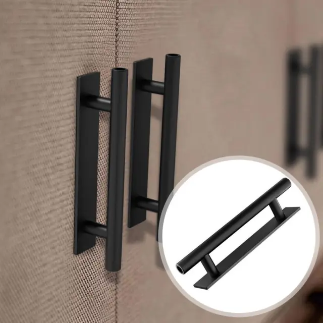 Door Handle Cabinet Aluminum Alloy No Punching Push-pull Pulls✨ Gate C0P4