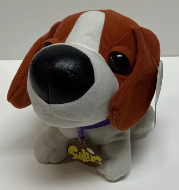 Original Snubbies Big Head Beagle Dog Puppy Plush Stuffed Collar 8” Barney