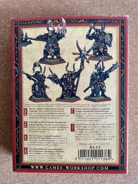 Warhammer - Chaos - Warriors chosen command - Etat-major élus du chaos