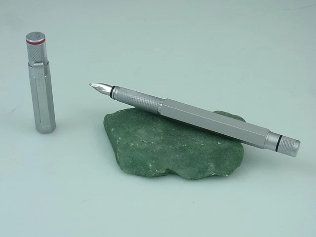 Parure Stylos Rotring Esprit - Rollerball + Plume (F) - Noir Mat Et Argent