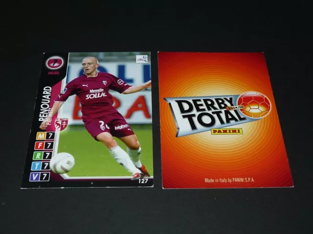 n° 127 - carte panini foot derby total 2004 / 2005 - renouard