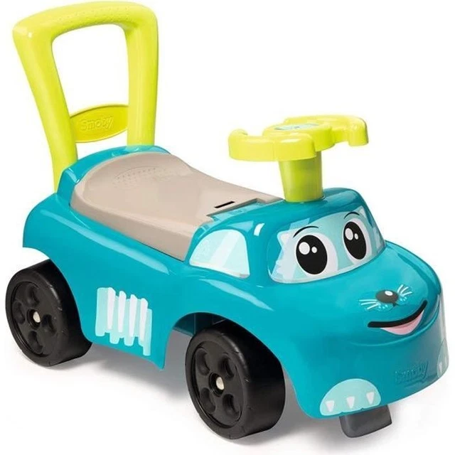 Porteur Bébé Smoby Voiture - Trotteur 10 Mois - Volant Klaxon - Coffre Rangement - 7600140503