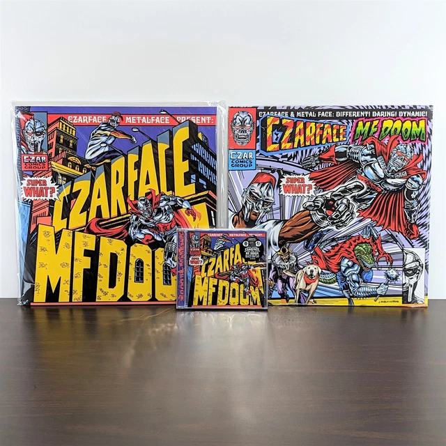Czarface MF Doom SUPER WHAT? Yellow Vinyl BUNDLE w Instrumentals LP + CD + Comic