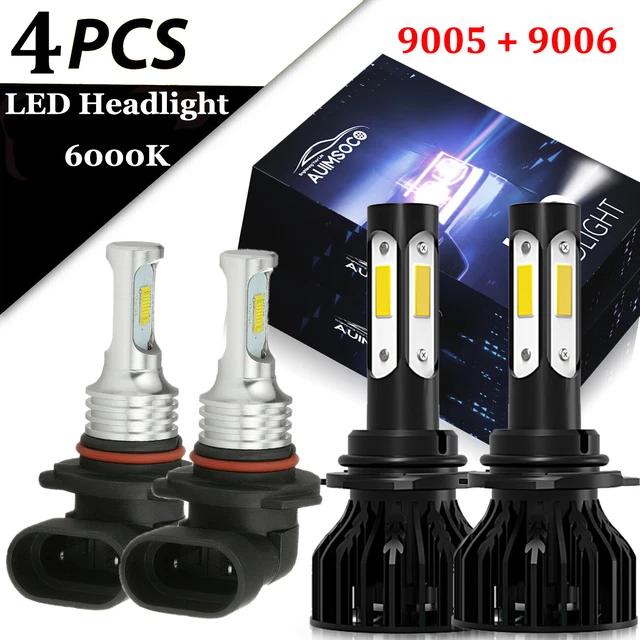9005 9006 6000K LED Headlight Bulbs for Honda Accord 1997-2007 High & Low Beam