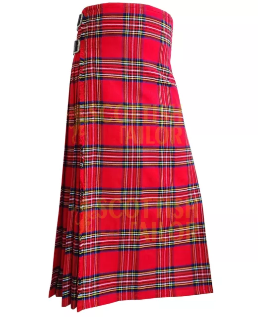 Scottish Handmade Royal Stewart Long Tartan Kilt For Women Custom Size Kilts