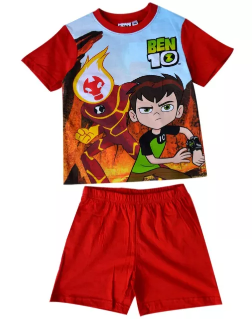 Niños Ben 10 Oficial Culotte Pijama Manga Corta Niños Pijama Juego Edad 3-8