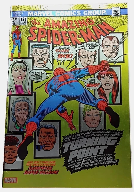 Amazing Spider-Man #121 MARVEL 2023 Foil Facsimile Edition Unknown Comics NM/M
