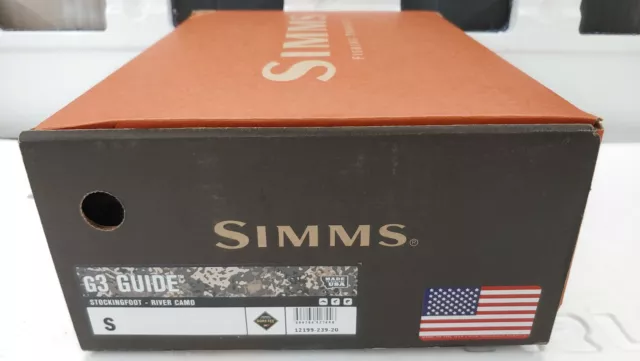 SIMMS G3 GUIDE Waders NIB- Stockingfoot - River Camo - Size Small - FREE  SHIP! $425.00 - PicClick