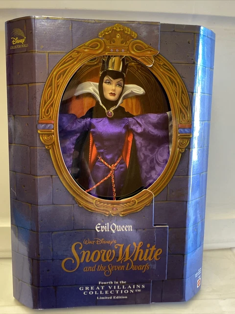Disney Mattel 1998 Snow White's Evil Queen Doll Great Villains Collection NIB