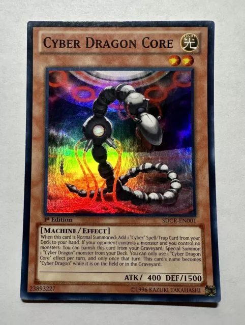 YuGiOh! Cyber Dragon Core - SDCR-EN001 - 1st Edition - Super Rare - Near Mint