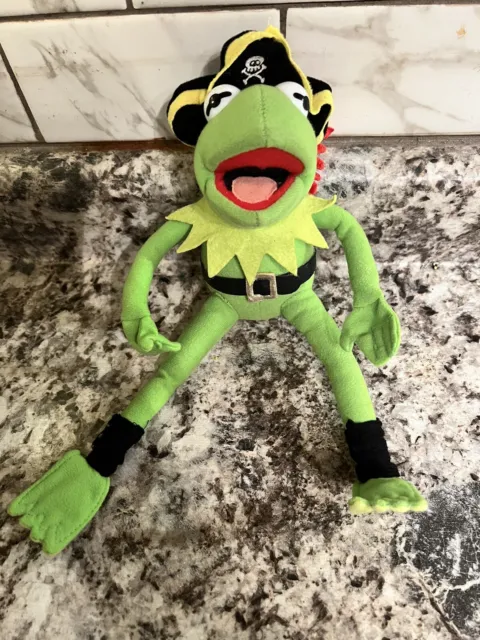 Muppets Kermit the Frog Pirate Plush Stuffed Animal Jim Henson Nanco