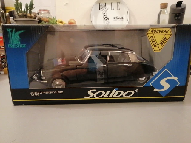 Citroën DS Présidentielle 1963 Solido 1/12, Métal, Fabrication Française, Occasion