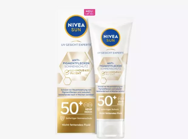 NIVEA SUN  Sonnenfluid Gesicht Anti Pigmentflecken, LSF 50+, 40 ml