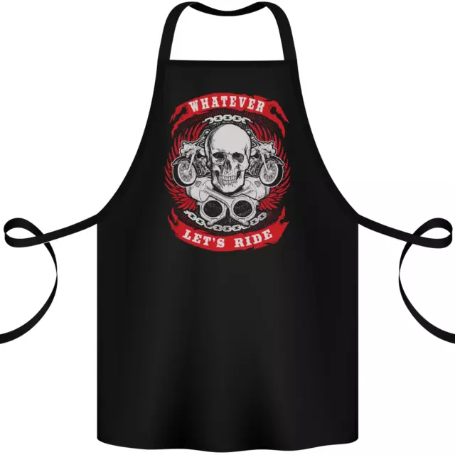 Whatever Lets Ride Biker Motorcycle Bike Cotton Apron 100% Organic