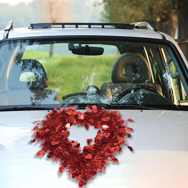 SOFPLATE 50 Pz. Ritagli Di Carta A Forma Di Cuore Rosso Da 4 Pollici Per San Valentinos Cartoncino Per Bacheca A Forma Di Cuore Con 50 Pezzi Di Nastro Biadesivo Rotondo Per