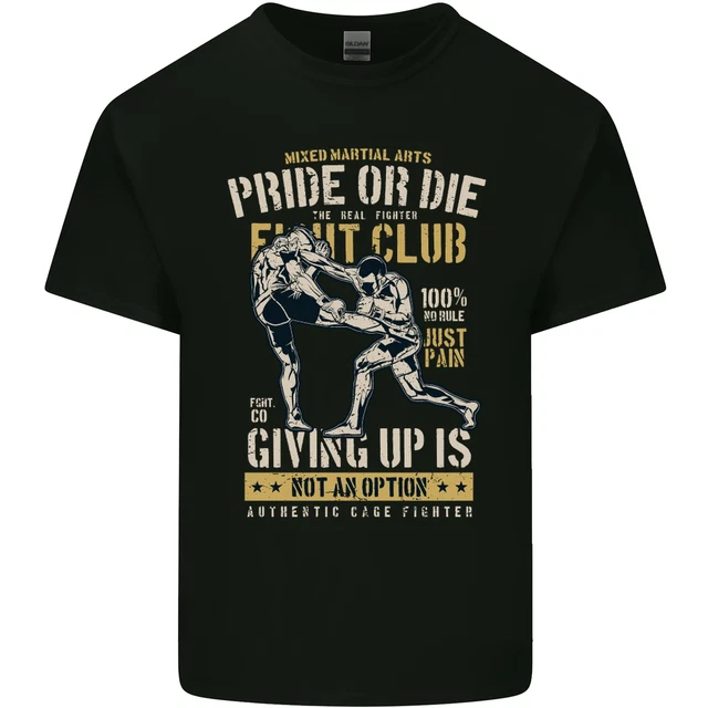 Pride MMA Muay Thai Mixed Martial Arts Mens Cotton T-Shirt Tee Top