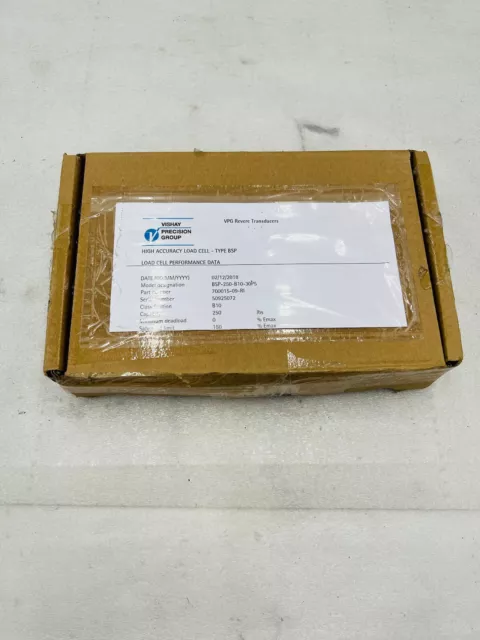 New Vishay BSP-100-B10-30P5 Revere Transducer Load Cell 250 Pounds Stock 3831