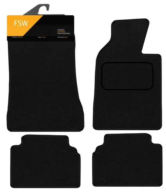 Beige Carpet Floor Mat Set For BMW E34 5-Series (1988-1997) – 4-Piece Velour With Anti-Slip Backing