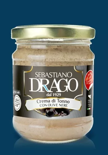 Crema Di Tonno E Olive Drago Conserve Bruschette Condimenti 3 Conf Da 180 Gr
