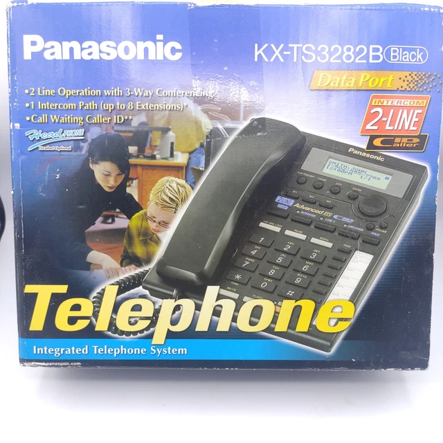 New Panasonic 2 Line Integrated Telephone System Business  KX-TS3282B NOS