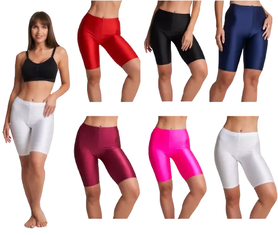 Pantaloni caldi donna microfibra donna colore neon pantaloncini da ciclismo elasticizzati danza