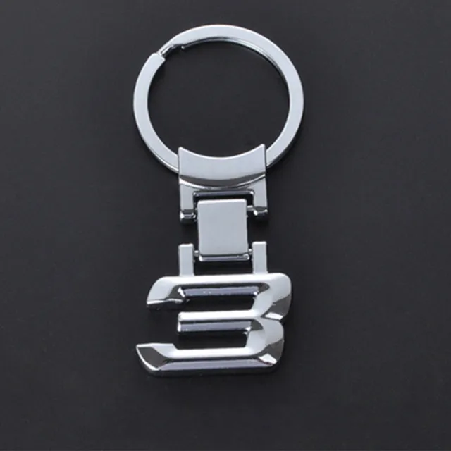 Car Zinc material Alloy Key Holder Ring 3 Series Logo Keychain Keyring Accessory