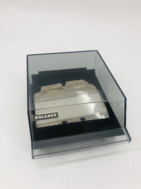 Rolodex Petite S-310C Card File With Dividers Address Phone File
