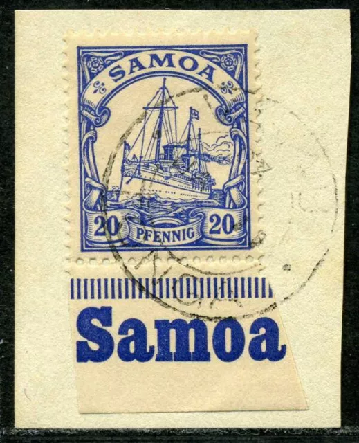 Samoa Mi 10  Briefstück mit Fremdentwertung  Vavau/11.1.07 + Landesname