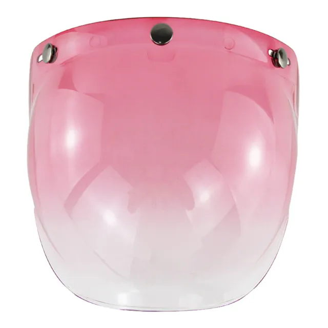 (Pink)Open Face Helmet Windproof Strong Light UV Protection PC Lens