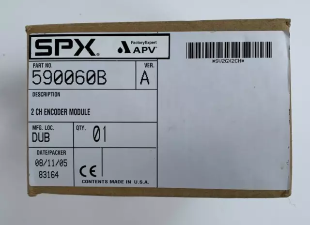 SPX 590060B /A Flexbus Counter Encoder Module 2 Input 0-100KHz 12-24Vdc 150-75mA