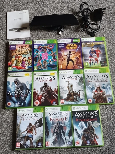 xbox 360 kinect Sensor bundle Job Lot 10 Plus Games