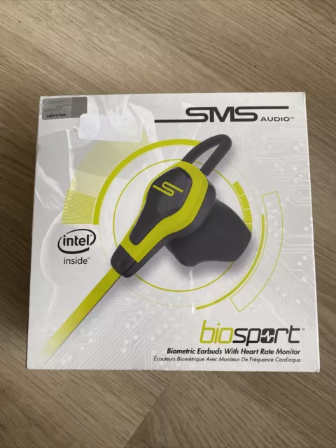 Intel SMS Audio Biosport Biometric Headphones - Earbud Heart Rate Monitor