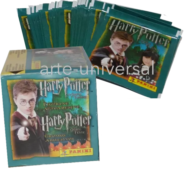SEALED BOX 50 Packs (250 stickers) Panini Harry Potter The Order of The Phoenix