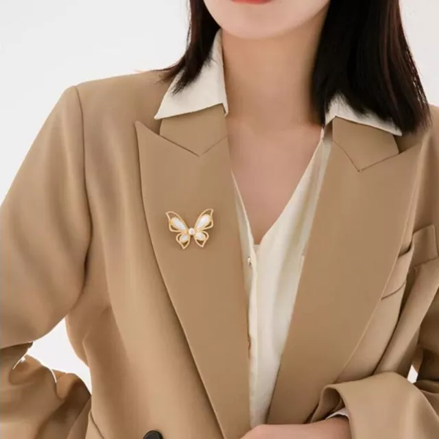 Fashion Butterfly Pearl Brooch For Women Clothing Jewelry Party Accessries Gifts