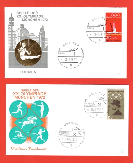 FDC 1972 - Enveloppe 1er Jour XXe Jeux Olympiques De Munich - France