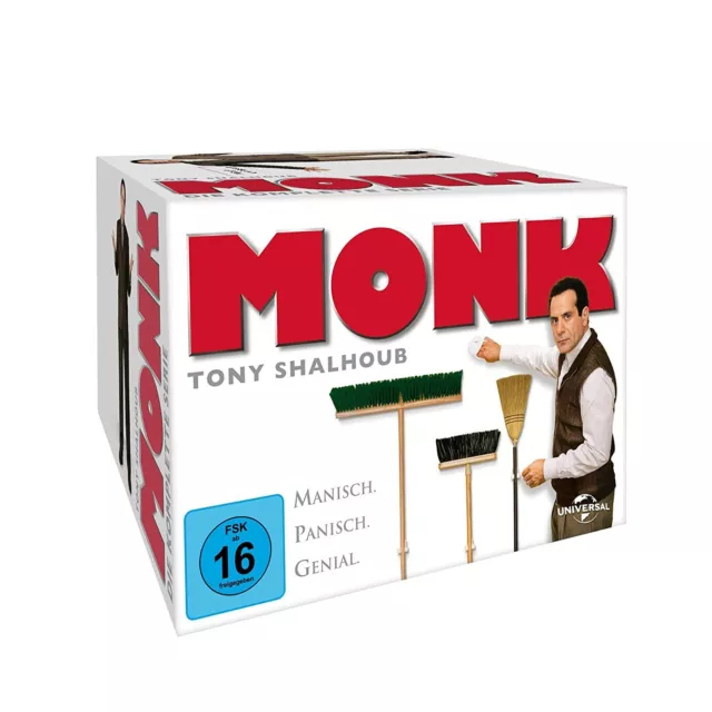 Monk - Gesamtbox / Die komplette Serie Staffel 1-8 - 32-DVD-BOX-NEU-OVP !