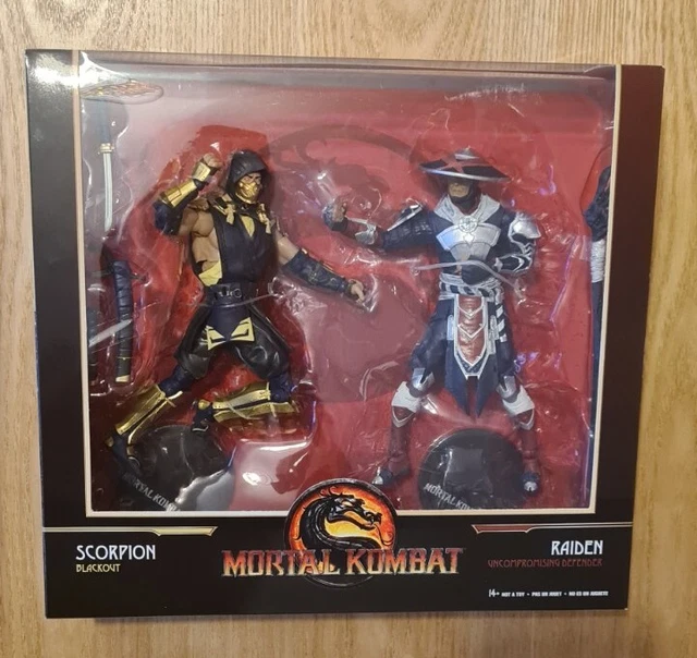 SCORPION AND RAIDEN Mortal Kombat Figure Mcfarlane 2 Pack 7" Mortal