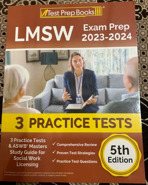 LMSW Exam Prep 2023-2024 3 Practice Tests and ASWB Masters Study Guide Social