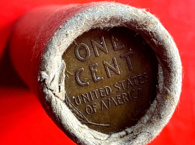 Old Roll Lincoln Wheat Cent Penny 1909 Vdb / 1922-D Ends In San Francisco Wrap!! 2