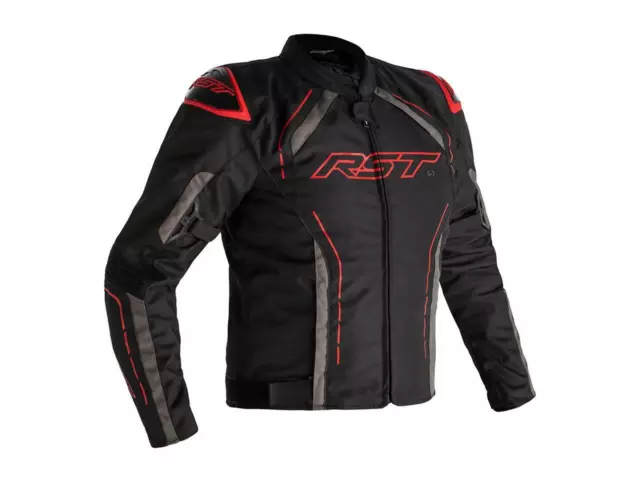 Veste Rst S-1 Textile Noir/Gris/Rouge