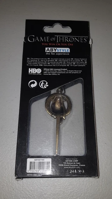 Porte-clés Game Of Thrones Le Trône De Fer Lannister En Caoutchouc - Réf. 38365 - Pyramid International