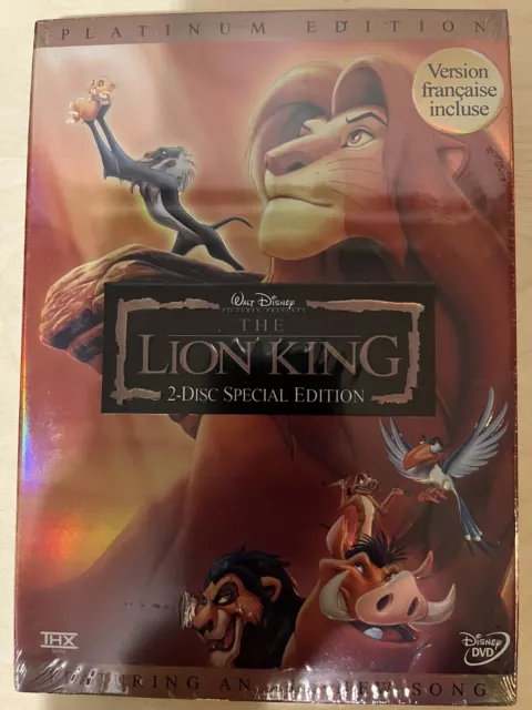 The Lion King (DVD, 2003, 2-Disc Set, Platinum Edition)