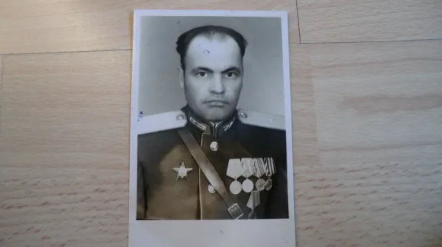 Foto Portrait Russische Offizier 100% Original UDSSR  Nr-16
